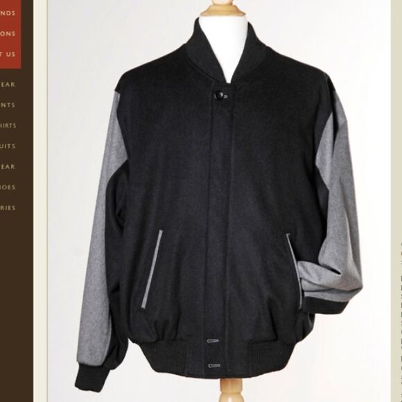 Pierluigi Della Spina Wool/ Cashmere Lettermans Jacket - Picture 2 of 12